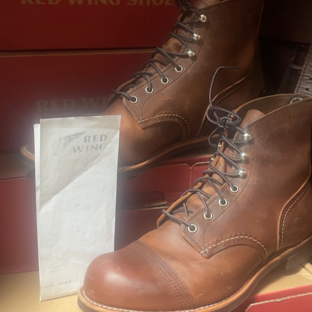 Red Wing Shoes Brown Leather Boots